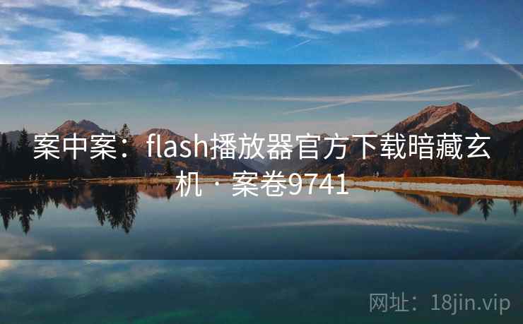 案中案：flash播放器官方下载暗藏玄机 · 案卷9741